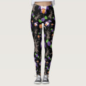 Spooky Halloween Witch Gnome Leggings (Voorkant)