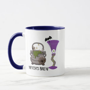 Spooky Halloween Witch's Brew Mok - Paarse & Groen