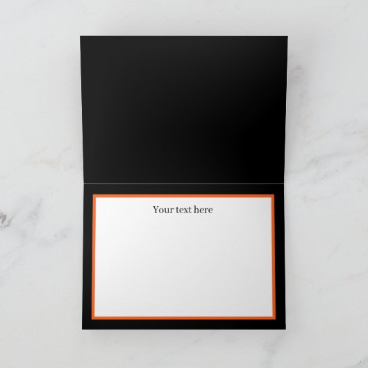 spooky Halloween  witjes toevoegen tekst Kaart (Binnen)