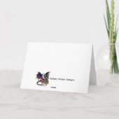 Spooky Halloween Woods Bedankkaart (Achterkant)