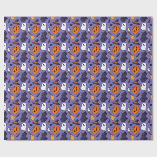 Spooky Halloween Wrapping Paper Cadeaupapier (Vlak)