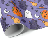 Spooky Halloween Wrapping Paper Cadeaupapier (Rol Hoek)