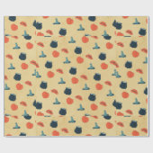 Spooky Halloween Wrapping Paper Cadeaupapier (Vlak)