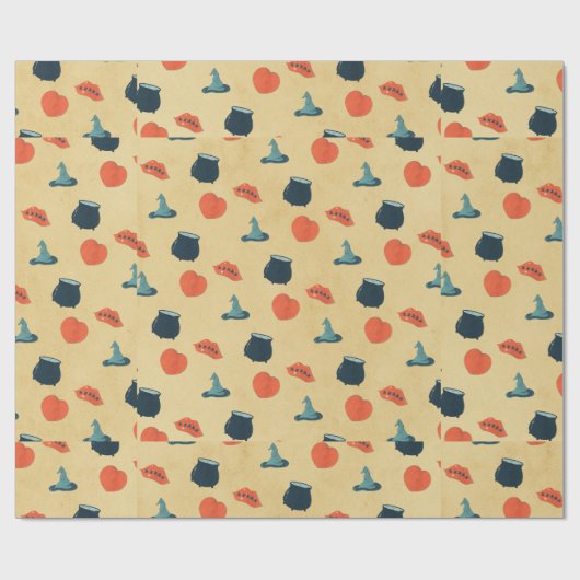 Spooky Halloween Wrapping Paper Cadeaupapier (Vlak)