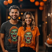 Spooky Halloween zombie monster T-shirt