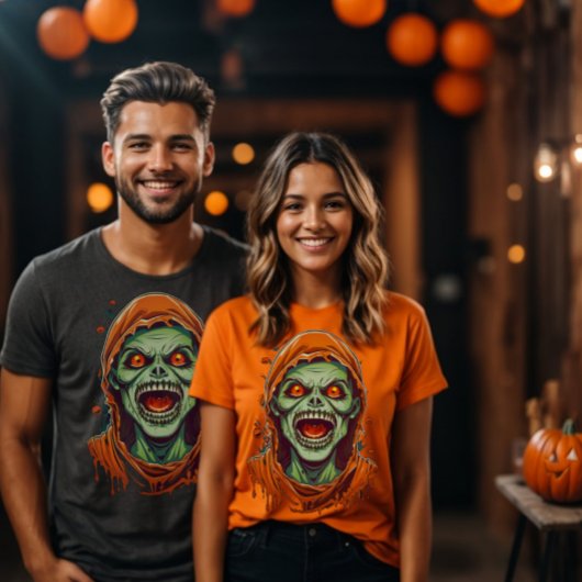 Spooky Halloween zombie monster T-shirt