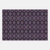 Spooky Halloween Zwart Sinaasappel Paarse 3 Gift Inpakpapier Vel (Voorkant 2)