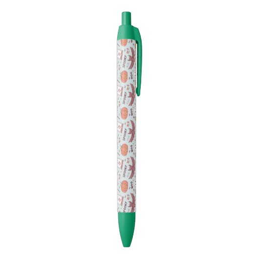 Spooky Halloween Zwarte Inkt Pen (Achterkant (Verticaal))
