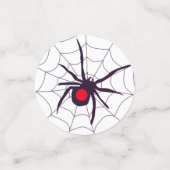 Spooky Hallowen Black Widow Spider, Skull & Botten Confetti (Kleine voorkant)