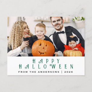 Spooky Happy Halloween 1 Foto Feestdagenkaart
