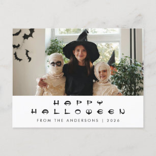 Spooky Happy Halloween 1 Foto Feestdagenkaart