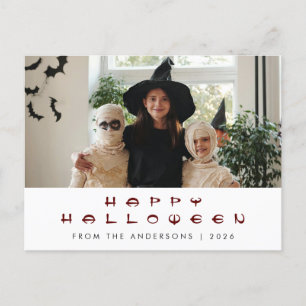 Spooky Happy Halloween 1 Foto Feestdagenkaart