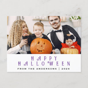 Spooky Happy Halloween 1 Foto Feestdagenkaart