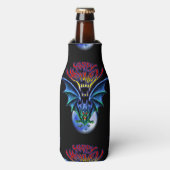 Spooky Happy Halloween Bat Bottle Cooler (Fles Voorkant)