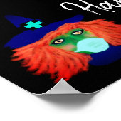 Spooky Happy Halloween Birthday Party Persoonlijk Poster (Hoek)