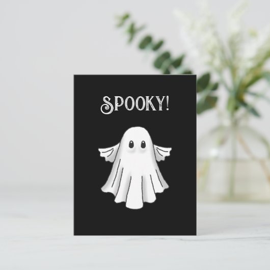 Spooky Happy Halloween Briefkaart (Staand voorkant)