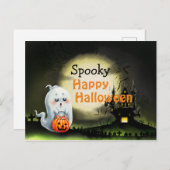 Spooky Happy Halloween Briefkaart (Voorkant / Achterkant)