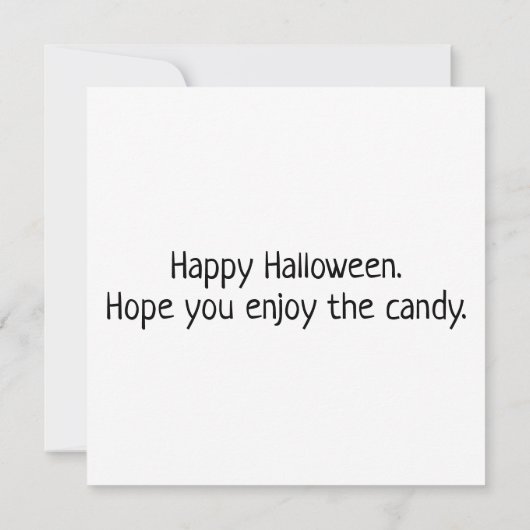 Spooky Happy Halloween Collage Kaart (Achterkant)