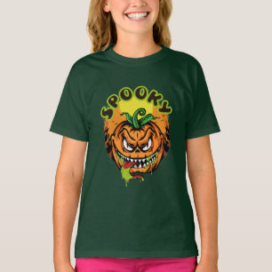 Spooky Happy Halloween Costume voor meisjes T-Shir T-shirt