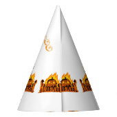 Spooky "Happy Halloween" Crafts Supplies eng Feesthoedjes (Achterkant)