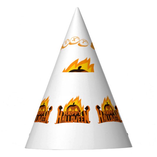 Spooky "Happy Halloween" Crafts Supplies eng Feesthoedjes (Voorkant)