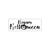 Spooky Happy Halloween Custom Rubber Stamp Zelfinktende Stempel (Design)