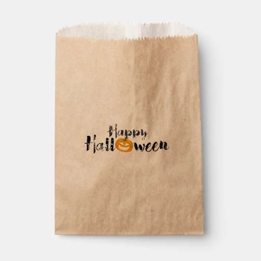 Spooky Happy Halloween Favor Bag Bedankzakje (Voorkant)