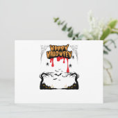 Spooky happy Halloween Forest – Dripping Font Kaart (Staand voorkant)
