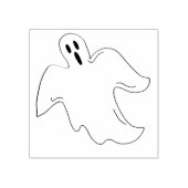 Spooky Happy Halloween Ghost Haunted House Rubberstempel (Afrduk)