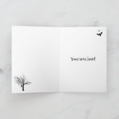 Spooky Happy Halloween Haunted House Kaart (Binnen)