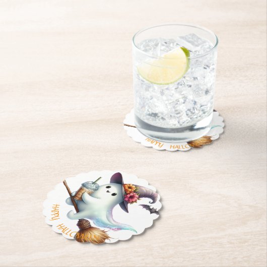 Spooky Happy Halloween Kartonnen Onderzetters (Insitu)