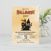 Spooky Happy Halloween Kostuum Party Uitnodiging 2 (Staand voorkant)