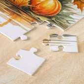 Spooky Happy Halloween Pumpkin Legpuzzel (Zijkant)