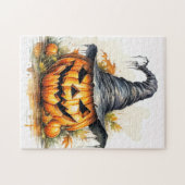 Spooky Happy Halloween Pumpkin Legpuzzel (Horizontaal)