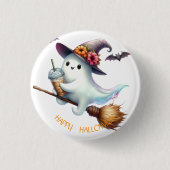 Spooky Happy Halloween Ronde Button 3,2 Cm (Voorkant)