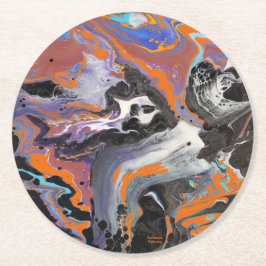 Spooky Happy Halloween Ronde Kartonnen Onderzetter