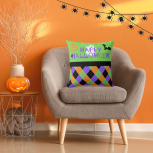 Spooky Happy Halloween Sierkussen Argyle