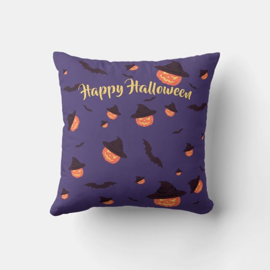 Spooky "Happy Halloween" Sierkussen - Halloween (Achterkant)