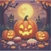 Spooky Happy Halloween Sticker (Voorkant)