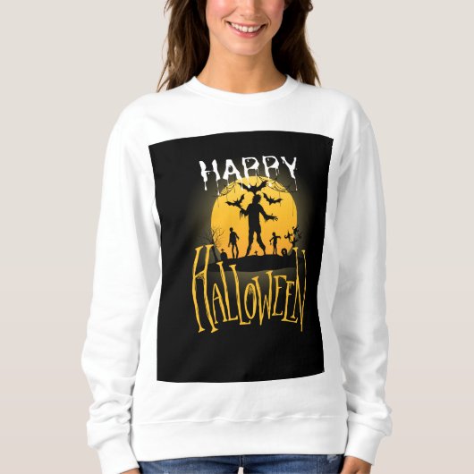 Spooky Happy Halloween Sweatshirt (Voorkant)