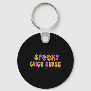 Spooky Hart Verpleegster Halloween Cardiovascular  Sleutelhanger