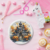 Spooky Haunted Castle Halloween papier Bord (Feest)