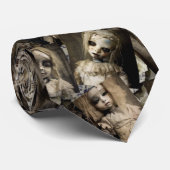 Spooky Haunted Doll Retro 80s Horror Stijl Stropdas (Opgerold)