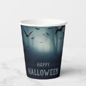 Spooky Haunted Forest Halloween Party Papieren Bekers (Achterkant)