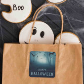 Spooky Haunted Forest Halloween Party Vierkante Sticker