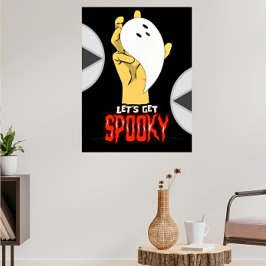 Spooky Haunted Ghost Hand Halloween Posters