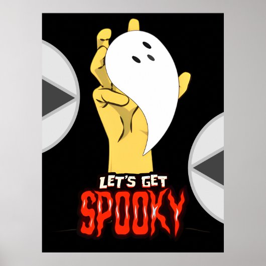 Spooky Haunted Ghost Hand Halloween Posters (Voorkant)