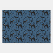 Spooky Haunted Halloween Pattern Inpakpapier Vel (Voorkant 3)