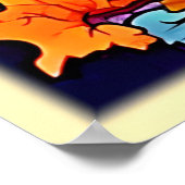 Spooky Haunted House artwork Poster (Hoek)