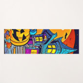 Spooky Haunted House artwork Yogamat (Voorkant (horizontaal))